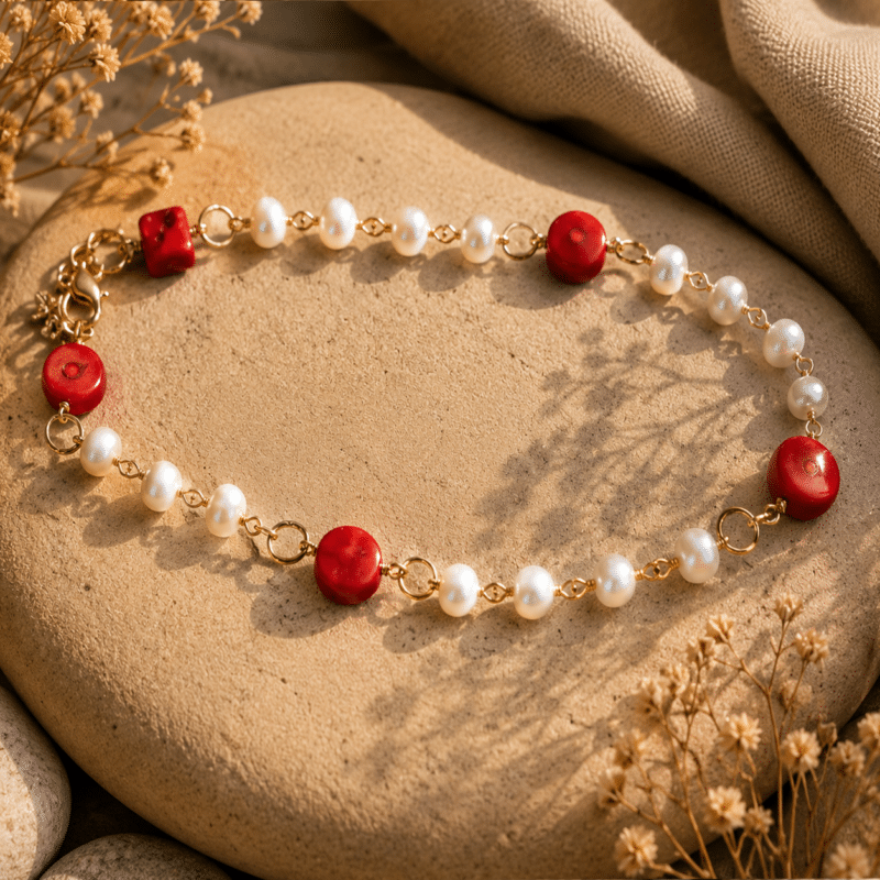 Collar del mediterraneo con Perlas