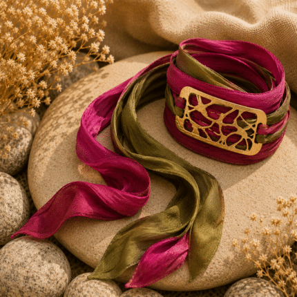 Pulsera Fucsia Boho Nature