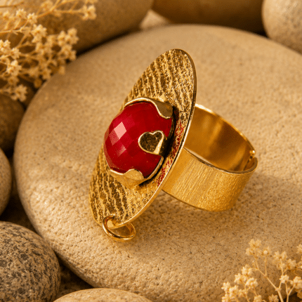 Anillo Corazón Carmesí