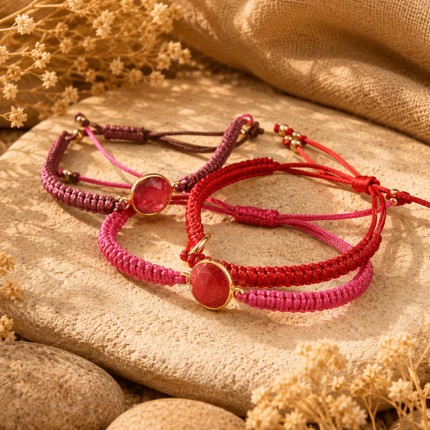 Pulseras Hilo Rubí