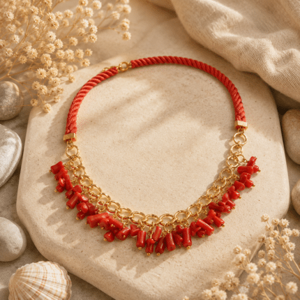 Collar Coral Rojo Imperial